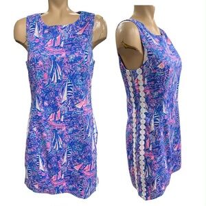 Lilly Pulitzer NWT Vibrant Blue and Pink Coverup Size M